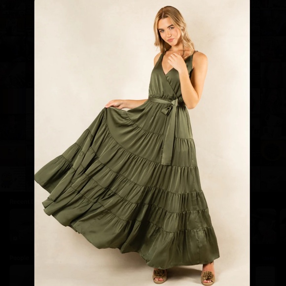 Joyfolie Dresses & Skirts - ZAYLA DRESS IN SAGE-XXS